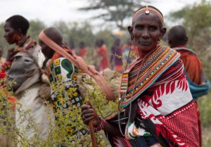Marcy Mendelson, The Samburu Story | Her beads tell a story. This Samburu woman's jewelry shows she is married and the mother of a moran (warrior).