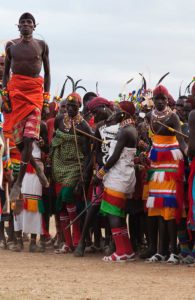 Marcy Mendelson, The Samburu Story | Rising high, Samburu moran (warriors) jump as part of the dance, and to show off their skills.